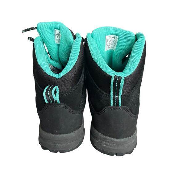 R Cord Waterproof Hiking Boots Women’s Size 9 Black Teal EUC Gorpcore - Picture 3 of 8